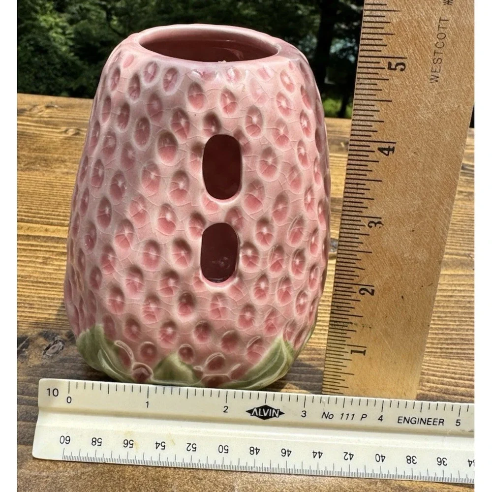 Strawberry Ceramic Hamster Gerbil Water Bottle Holder Hideout‎ House 5